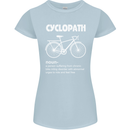 Cyclopath Funny Cycling Bicycle Cyclist Womens Petite Cut T-Shirt Light Blue