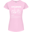Cyclopath Funny Cycling Bicycle Cyclist Womens Petite Cut T-Shirt Light Pink