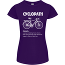 Cyclopath Funny Cycling Bicycle Cyclist Womens Petite Cut T-Shirt Purple