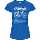 Cyclopath Funny Cycling Bicycle Cyclist Womens Petite Cut T-Shirt Royal Blue