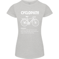 Cyclopath Funny Cycling Bicycle Cyclist Womens Petite Cut T-Shirt Sports Grey