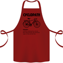 Cyclopath Funny Cycling Cyclist Bicycle Cotton Apron 100% Organic Maroon