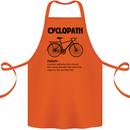 Cyclopath Funny Cycling Cyclist Bicycle Cotton Apron 100% Organic Orange
