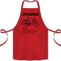 Cyclopath Funny Cycling Cyclist Bicycle Cotton Apron 100% Organic Red