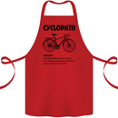 Cyclopath Funny Cycling Cyclist Bicycle Cotton Apron 100% Organic Red