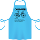 Cyclopath Funny Cycling Cyclist Bicycle Cotton Apron 100% Organic Turquoise