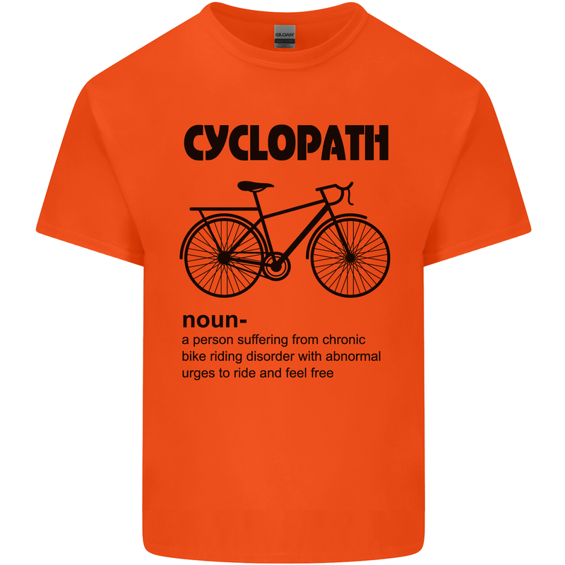 Cyclopath Funny Cycling Cyclist Bicycle Kids T-Shirt Childrens Orange