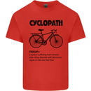 Cyclopath Funny Cycling Cyclist Bicycle Kids T-Shirt Childrens Red