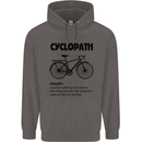Cyclopath Funny Cycling Cyclist Bicycle Mens 80% Cotton Hoodie Charcoal