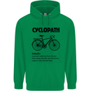 Cyclopath Funny Cycling Cyclist Bicycle Mens 80% Cotton Hoodie Irish Green