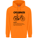 Cyclopath Funny Cycling Cyclist Bicycle Mens 80% Cotton Hoodie Orange