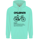 Cyclopath Funny Cycling Cyclist Bicycle Mens 80% Cotton Hoodie Peppermint