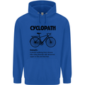 Cyclopath Funny Cycling Cyclist Bicycle Mens 80% Cotton Hoodie Royal Blue