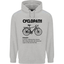 Cyclopath Funny Cycling Cyclist Bicycle Mens 80% Cotton Hoodie Sports Grey