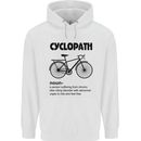 Cyclopath Funny Cycling Cyclist Bicycle Mens 80% Cotton Hoodie White
