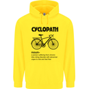Cyclopath Funny Cycling Cyclist Bicycle Mens 80% Cotton Hoodie Yellow