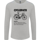 Cyclopath Funny Cycling Cyclist Bicycle Mens Long Sleeve T-Shirt Sports Grey