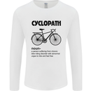 Cyclopath Funny Cycling Cyclist Bicycle Mens Long Sleeve T-Shirt White