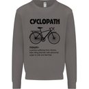 Cyclopath Funny Cycling Cyclist Bicycle Mens Sweatshirt Jumper Charcoal