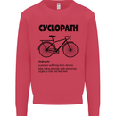 Cyclopath Funny Cycling Cyclist Bicycle Mens Sweatshirt Jumper Heliconia