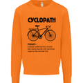 Cyclopath Funny Cycling Cyclist Bicycle Mens Sweatshirt Jumper Orange