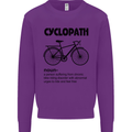 Cyclopath Funny Cycling Cyclist Bicycle Mens Sweatshirt Jumper Purple
