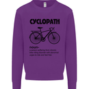 Cyclopath Funny Cycling Cyclist Bicycle Mens Sweatshirt Jumper Purple