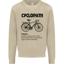 Cyclopath Funny Cycling Cyclist Bicycle Mens Sweatshirt Jumper Sand