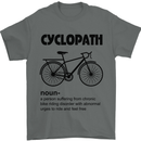 Cyclopath Funny Cycling Cyclist Bicycle Mens T-Shirt Cotton Gildan Charcoal