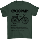 Cyclopath Funny Cycling Cyclist Bicycle Mens T-Shirt Cotton Gildan Forest Green