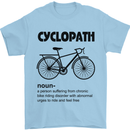 Cyclopath Funny Cycling Cyclist Bicycle Mens T-Shirt Cotton Gildan Light Blue