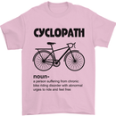 Cyclopath Funny Cycling Cyclist Bicycle Mens T-Shirt Cotton Gildan Light Pink