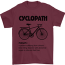 Cyclopath Funny Cycling Cyclist Bicycle Mens T-Shirt Cotton Gildan Maroon