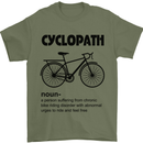 Cyclopath Funny Cycling Cyclist Bicycle Mens T-Shirt Cotton Gildan Military Green