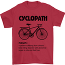 Cyclopath Funny Cycling Cyclist Bicycle Mens T-Shirt Cotton Gildan Red
