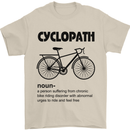 Cyclopath Funny Cycling Cyclist Bicycle Mens T-Shirt Cotton Gildan Sand