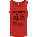 Cyclopath Funny Cycling Cyclist Bicycle Mens Vest Tank Top Red