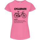 Cyclopath Funny Cycling Cyclist Bicycle Womens Petite Cut T-Shirt Azalea
