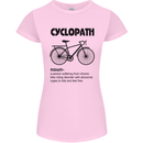 Cyclopath Funny Cycling Cyclist Bicycle Womens Petite Cut T-Shirt Light Pink