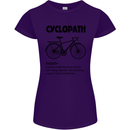 Cyclopath Funny Cycling Cyclist Bicycle Womens Petite Cut T-Shirt Purple