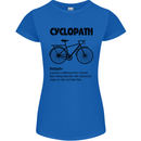 Cyclopath Funny Cycling Cyclist Bicycle Womens Petite Cut T-Shirt Royal Blue
