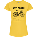 Cyclopath Funny Cycling Cyclist Bicycle Womens Petite Cut T-Shirt Yellow