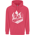 DH Downhill Mountain Biking Cycling Bicycle Childrens Kids Hoodie Heliconia