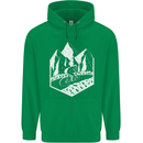 DH Downhill Mountain Biking Cycling Bicycle Childrens Kids Hoodie Irish Green