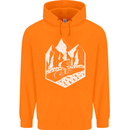 DH Downhill Mountain Biking Cycling Bicycle Childrens Kids Hoodie Orange