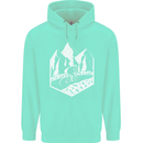 DH Downhill Mountain Biking Cycling Bicycle Childrens Kids Hoodie Peppermint