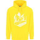 DH Downhill Mountain Biking Cycling Bicycle Childrens Kids Hoodie Yellow