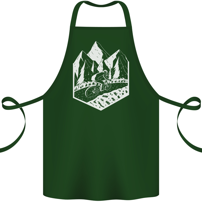 DH Downhill Mountain Biking Cycling Bicycle Cotton Apron 100% Organic Forest Green