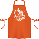 DH Downhill Mountain Biking Cycling Bicycle Cotton Apron 100% Organic Orange