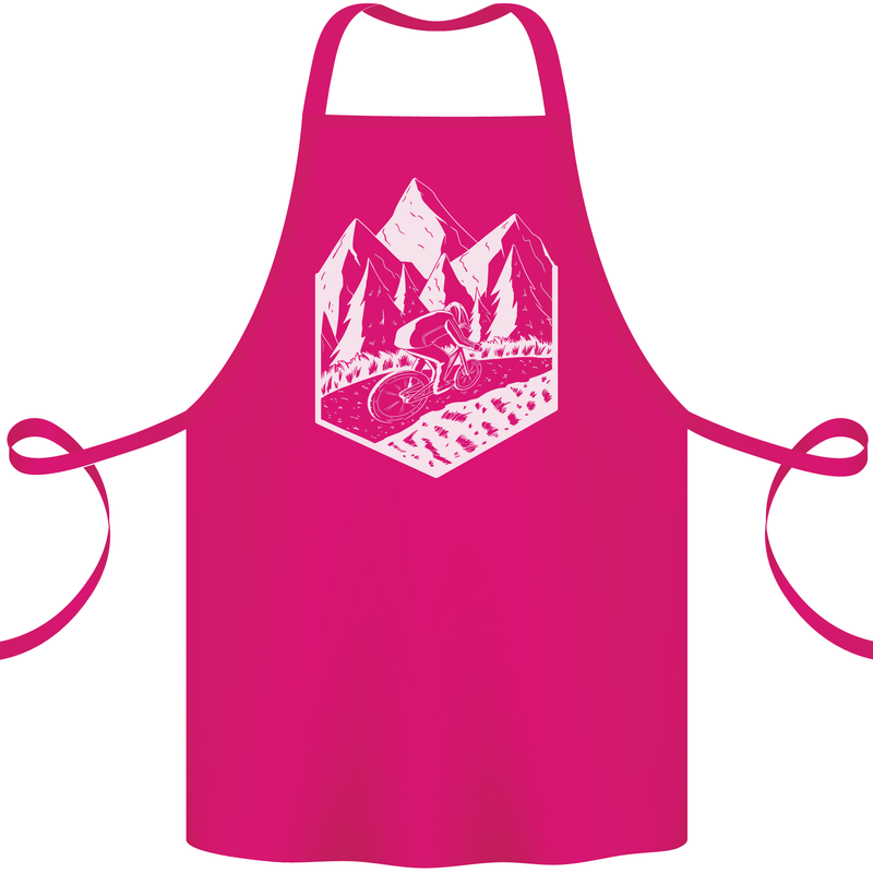 DH Downhill Mountain Biking Cycling Bicycle Cotton Apron 100% Organic Pink